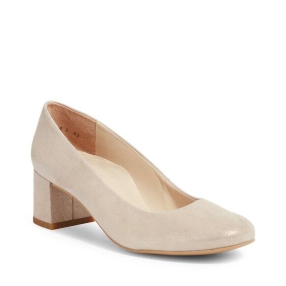 PAUL GREEN Samona Block Heel Pump In Cachemire Metallic Size 4.5 / US 7 - Picture 5 of 13